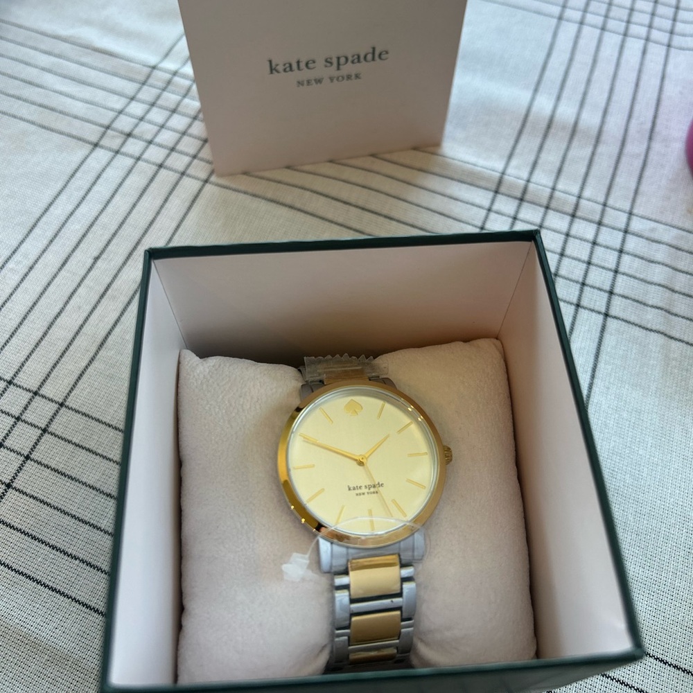 Kate Spade gramercy two-tone bracelet watch, 38mm